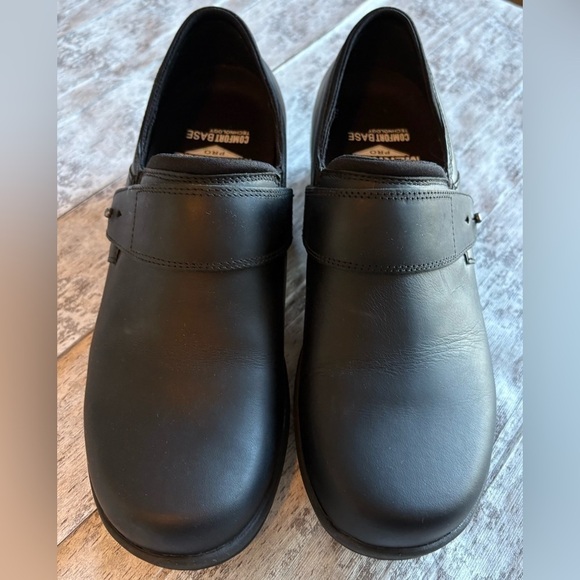 Preloved Black Valetta Pro Moc Slip Resistant Slip On Work Shoe Women's Size 7 - Picture 2 of 14